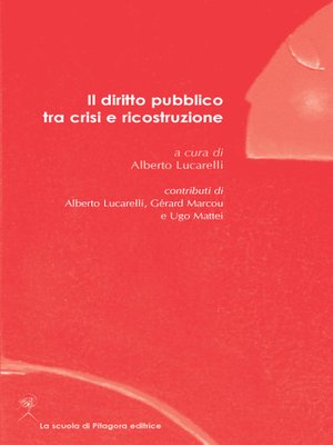 cover image of Il diritto pubblico tra crisi e ricostruzione